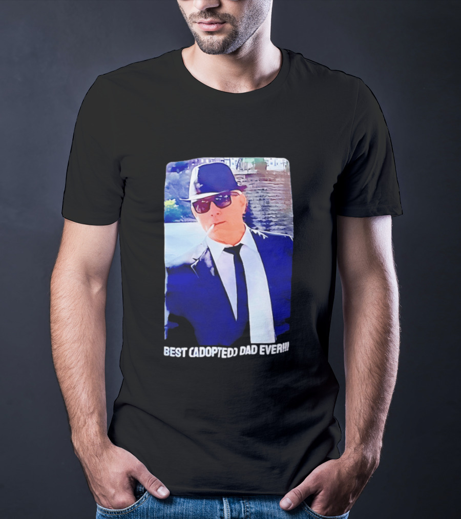 Blues Brothers Best Cadopted Dad Ever T-Shirt