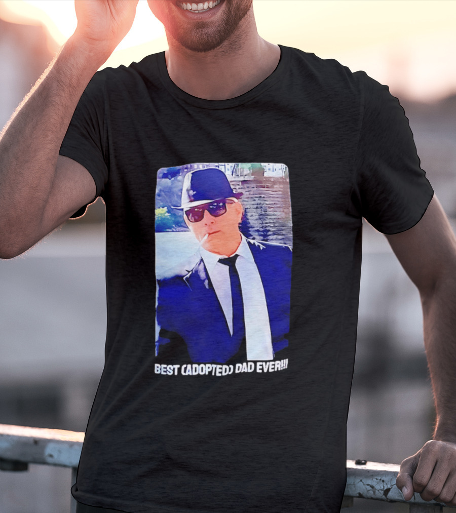 Blues Brothers Best Cadopted Dad Ever T-Shirt