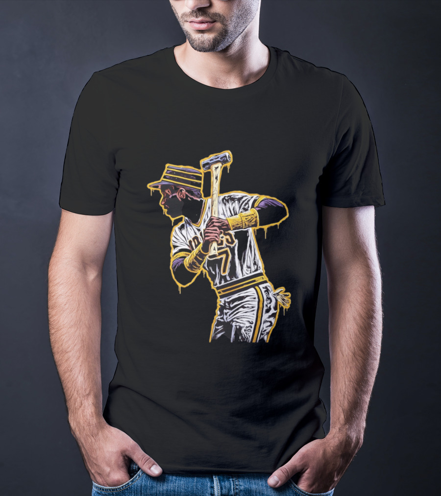 Roberto Clemente Pittsburgh Pirates Number 21 Baseball T-Shirt