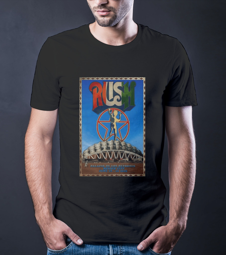 Rush Palacio De Los Deportes Mexico City June 19 20 2026 T-Shirt