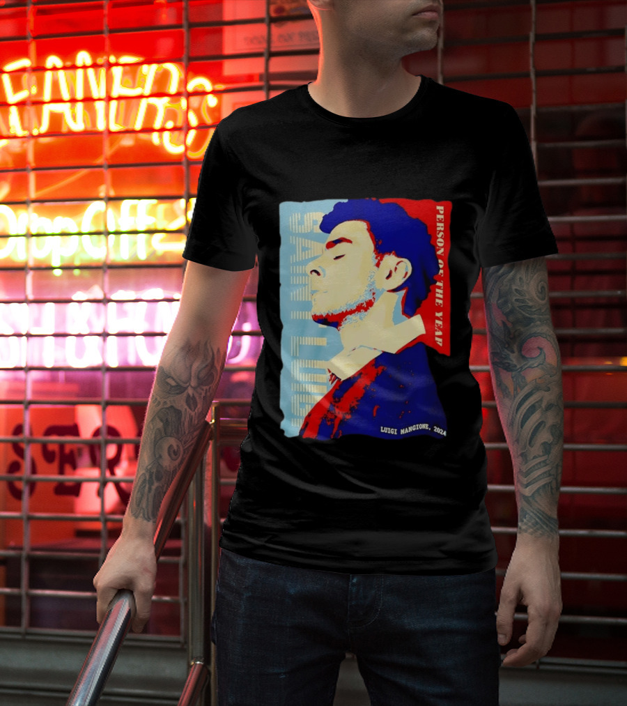 Saint Luigi Mangione 2024 Person Of The Year T-Shirt