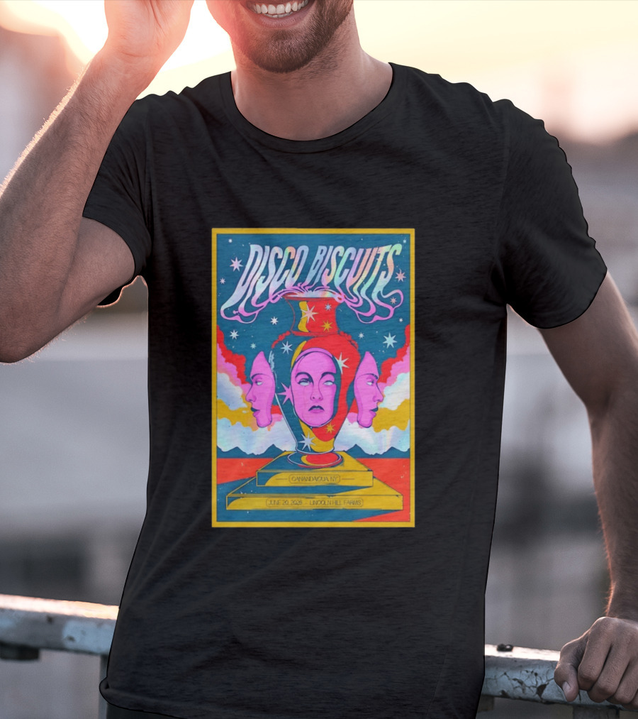 Disco Biscuits Canandaigua NY June 20 2026 Lincoln Hill Farms T-Shirt
