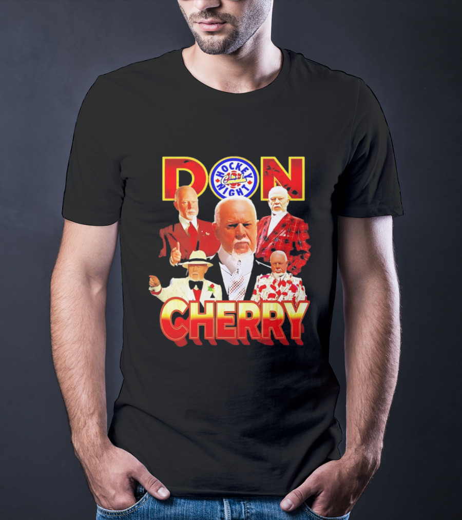 Don Cherry Iconic Suits Hockey Night In Canada Style Collection T-Shirt