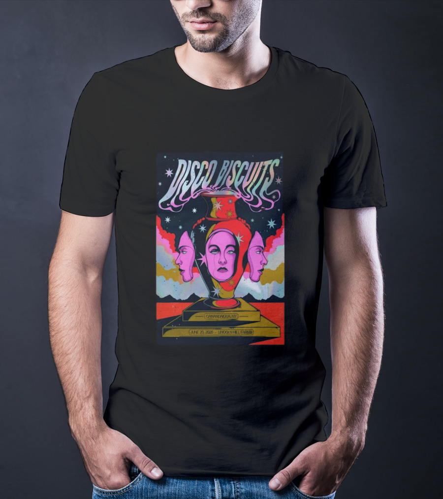 Disco Biscuits Lincoln Hill Farms June 20 2026 Canandaigua NY Psychedelic T-Shirt