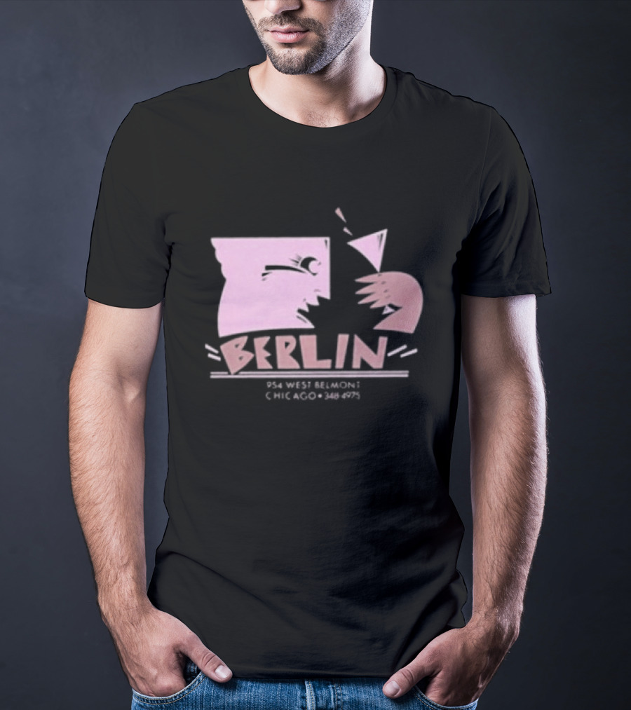 Night Gallery Berlin Club Art Pink Brush T-Shirt