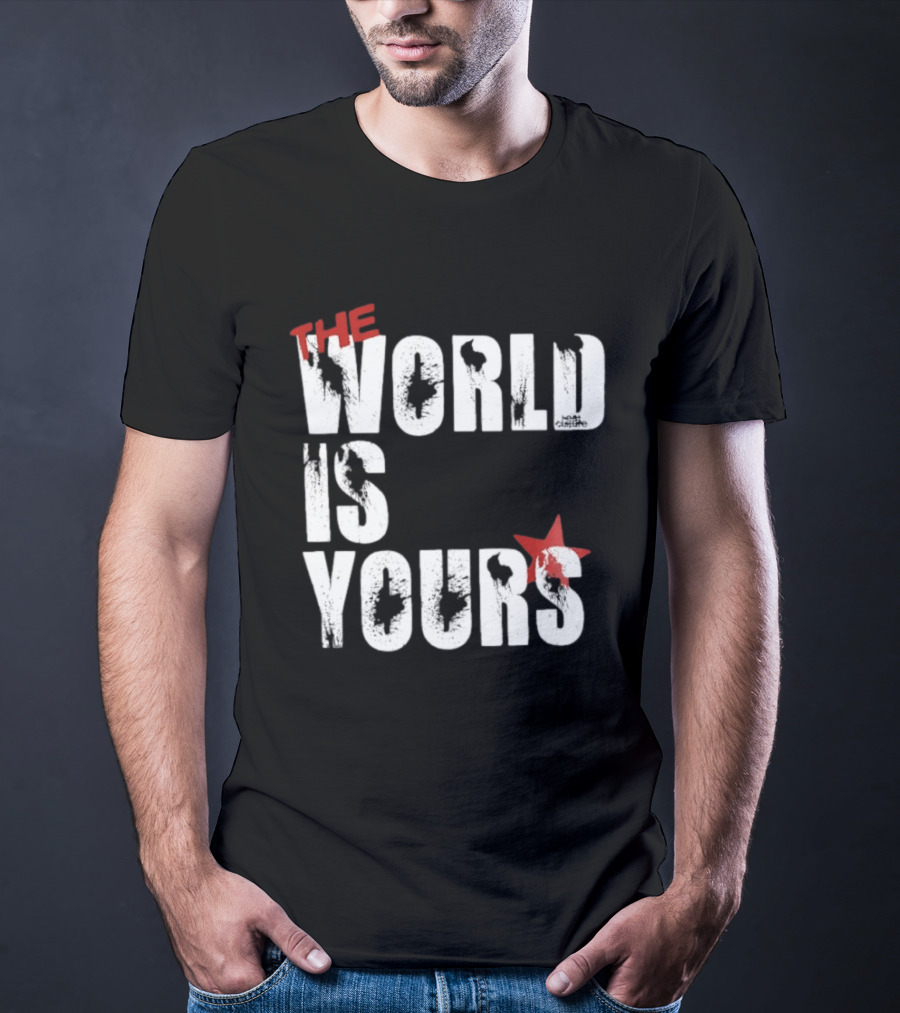 The World Is Yours Red Star Bullethole T-Shirt