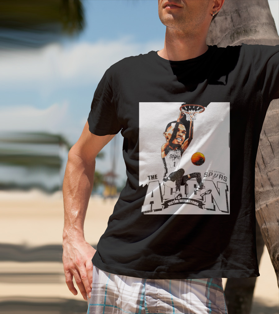 Victor Wembanyama The Alien San Antonio Spurs Basketball T-Shirt