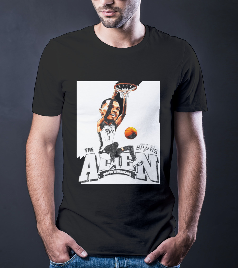 Victor Wembanyama The Alien San Antonio Spurs Basketball T-Shirt