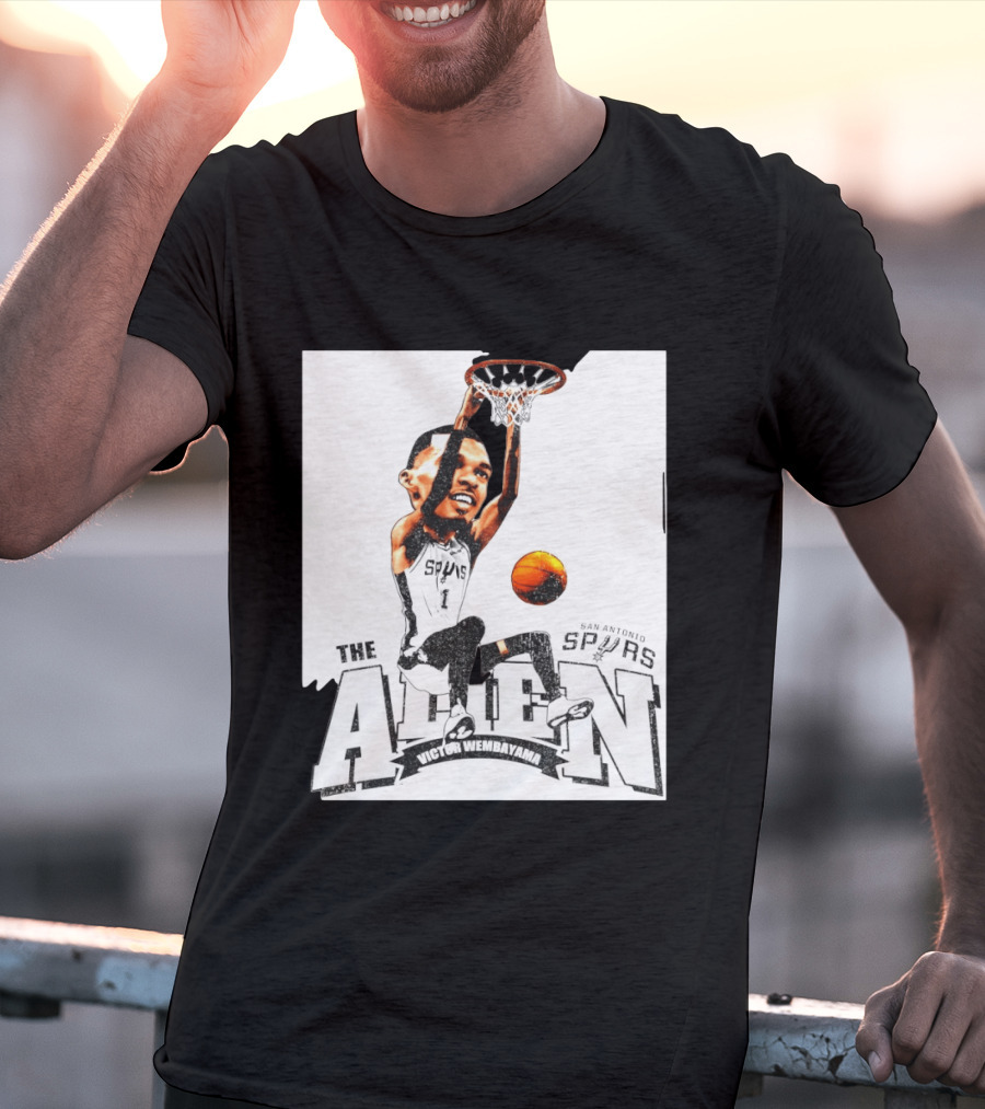 Victor Wembanyama The Alien San Antonio Spurs Basketball T-Shirt