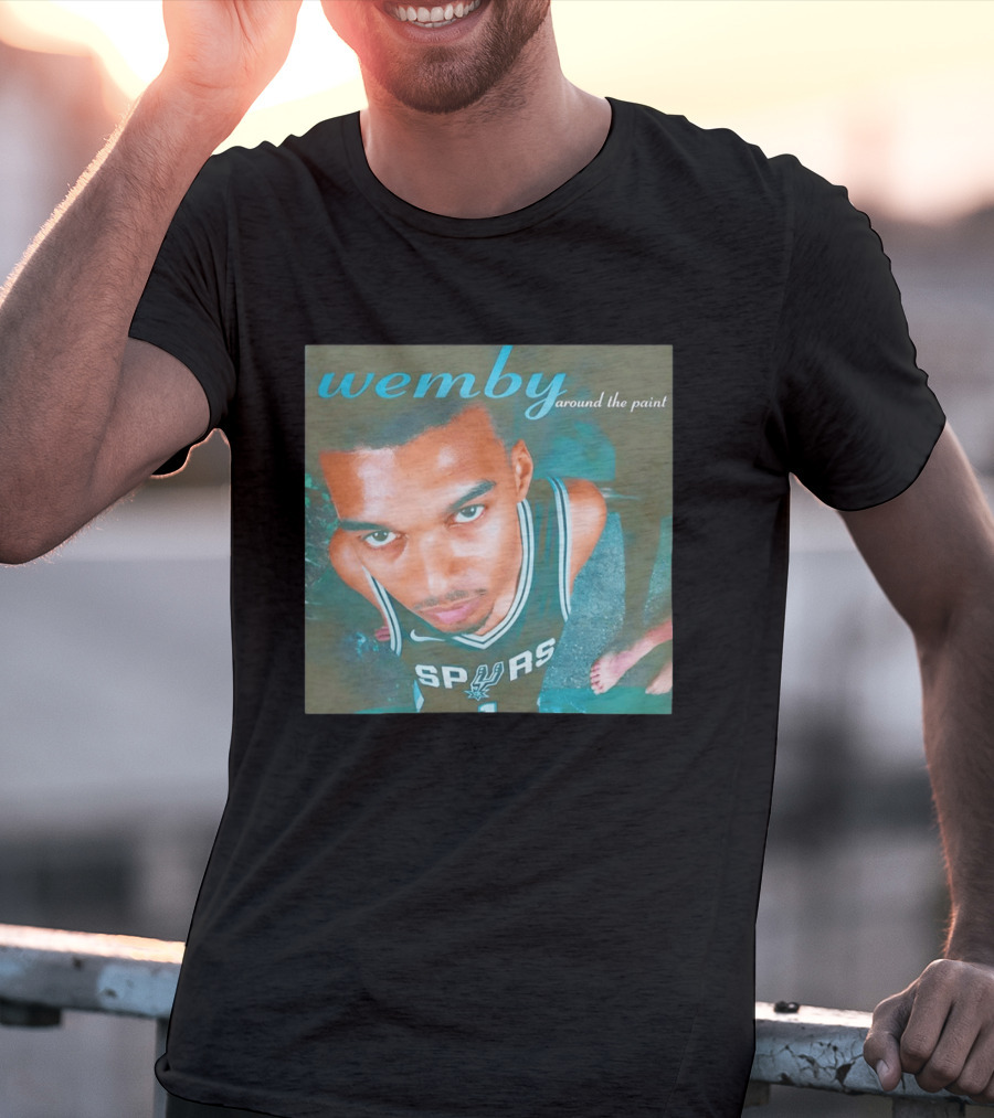 Wemby Around The Paint Victor Wembanyama San Antonio Spurs Basketball Fiesta 2026 T-Shirt
