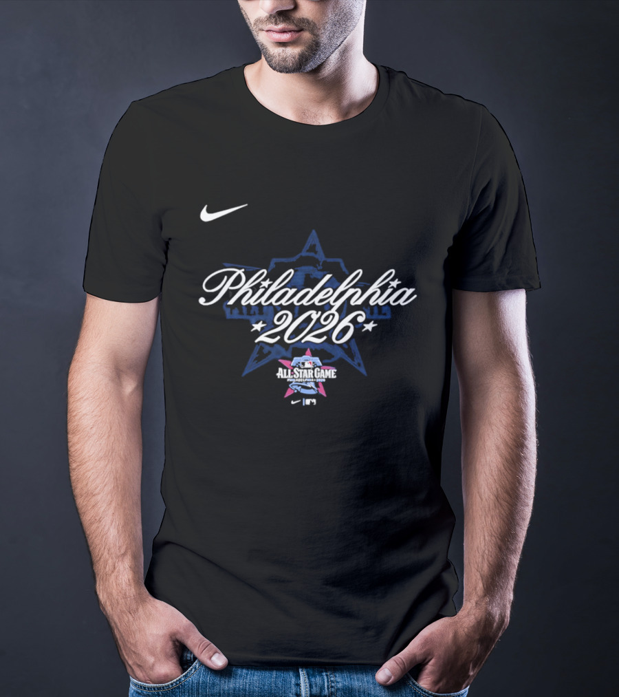 Nike Philadelphia 2026 MLB All Star Game Stars Liberty Bell T-Shirt