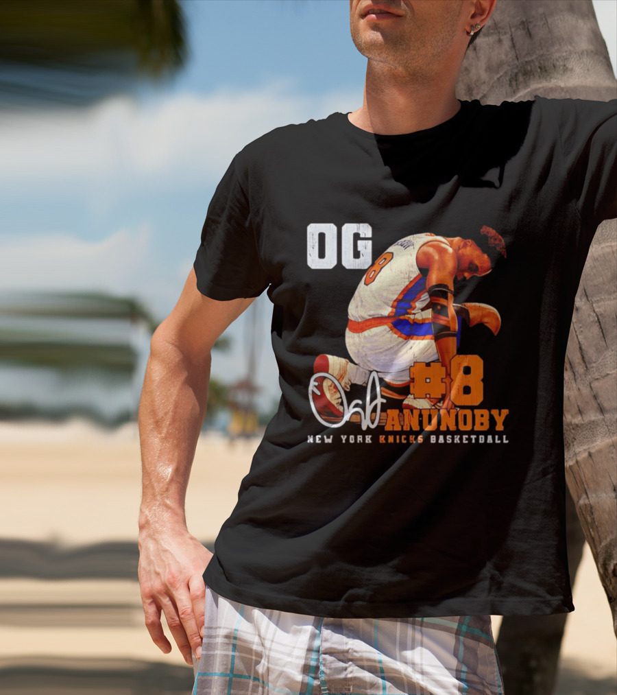 OG Anunoby Number 8 New York Knicks Basketball T-Shirt