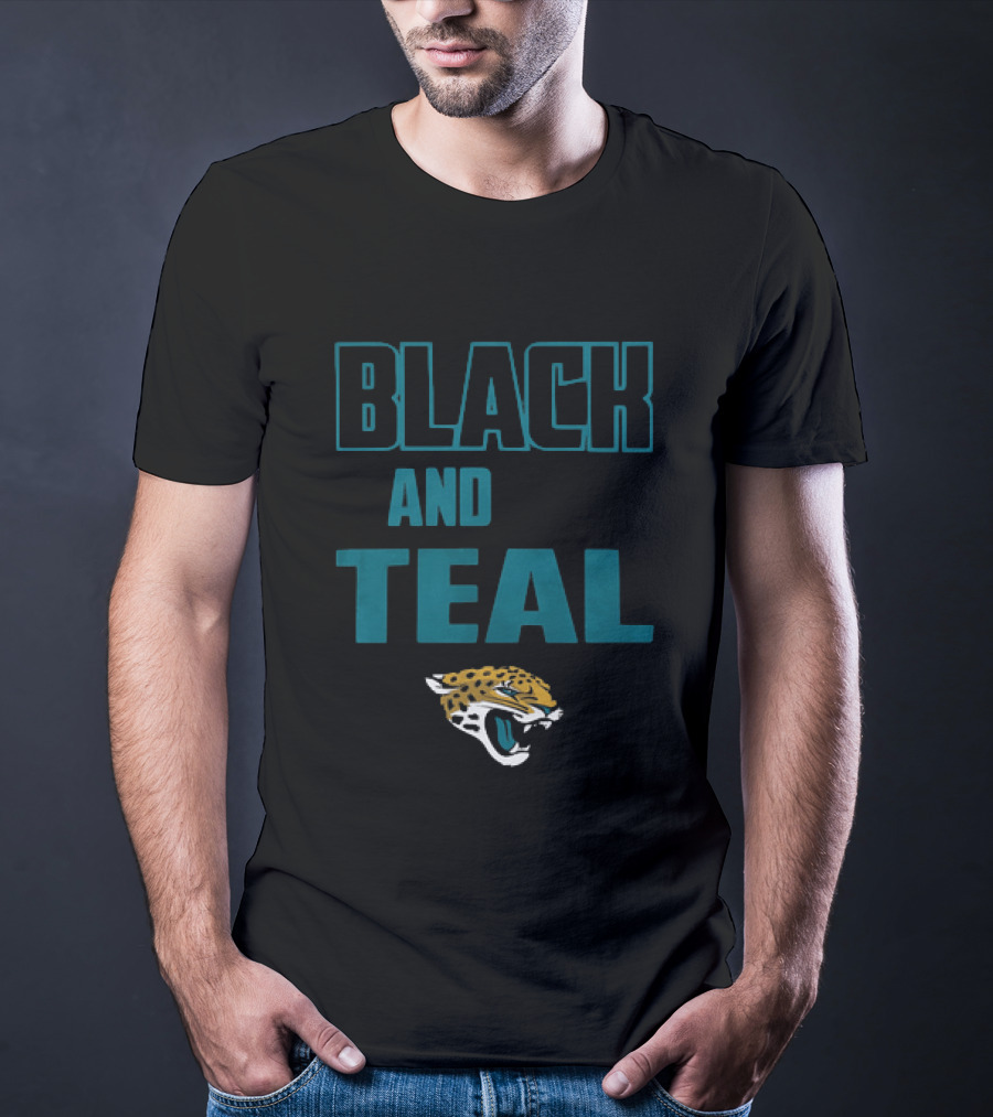 Jaguars Black And Teal Blanket With Iconic Jaguar T-Shirt
