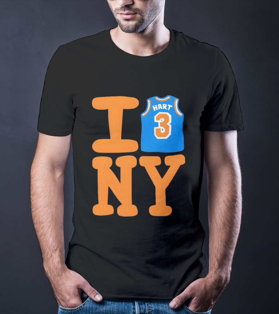 Josh Hart New York Knicks I Love NY 3 Basketball 2026 T-Shirt