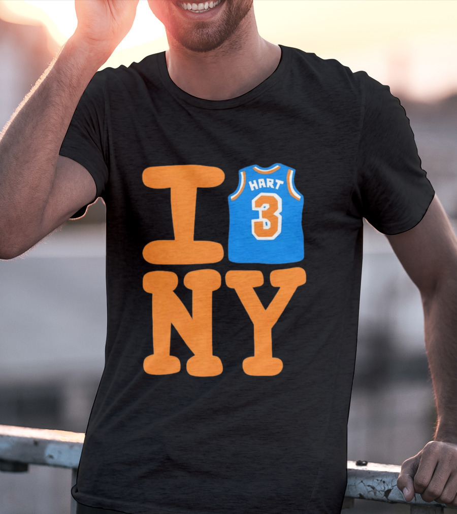 Josh Hart New York Knicks I Love NY 3 Basketball 2026 T-Shirt