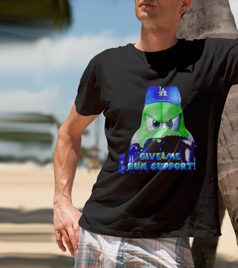 Los Angeles Dodgers Give Me Run Support Yoshi T-Shirt