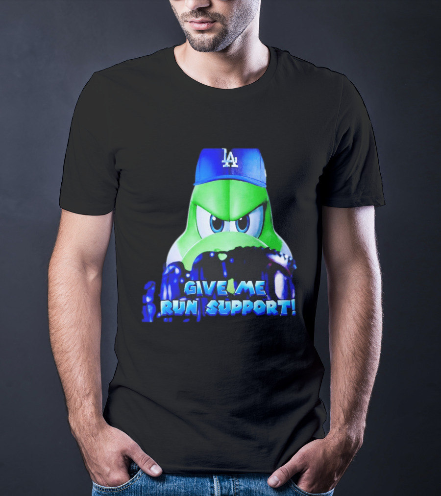 Los Angeles Dodgers Give Me Run Support Yoshi T-Shirt