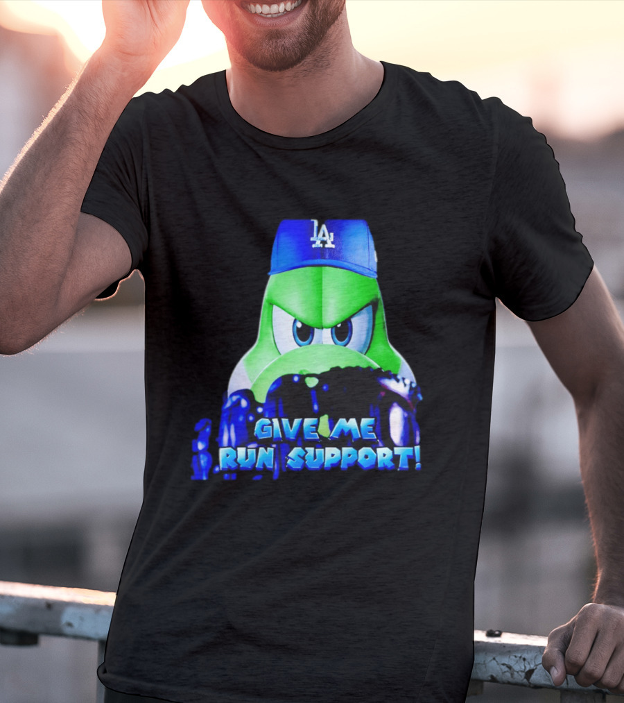 Los Angeles Dodgers Give Me Run Support Yoshi T-Shirt