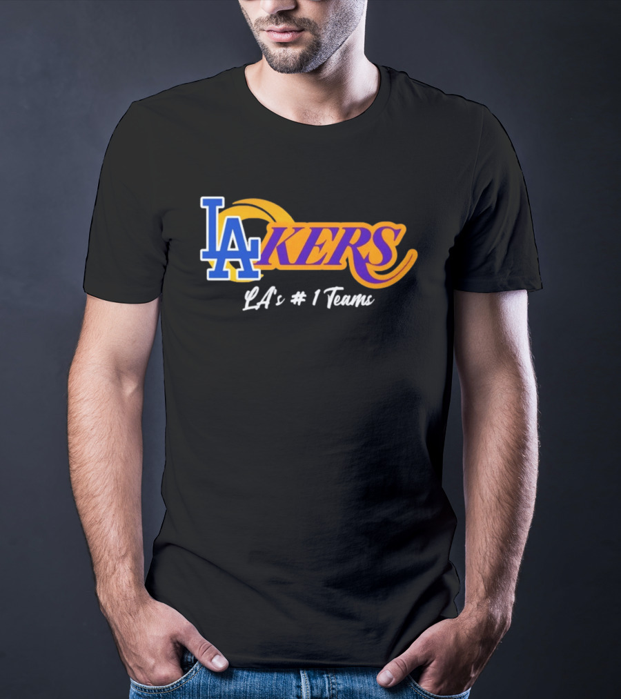 Los Angeles Dodgers Lakers LA's #1 Teams NBA 2026 T-Shirt
