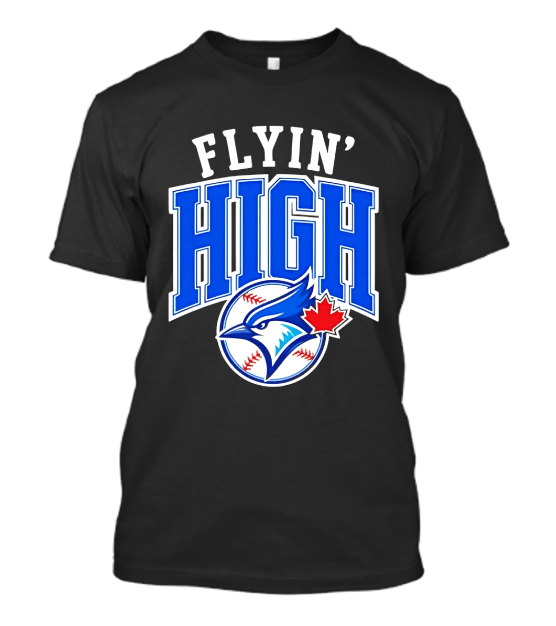 Flyin' High Toronto Blue Jays Maple Leaf Baseball Team T-Shirt