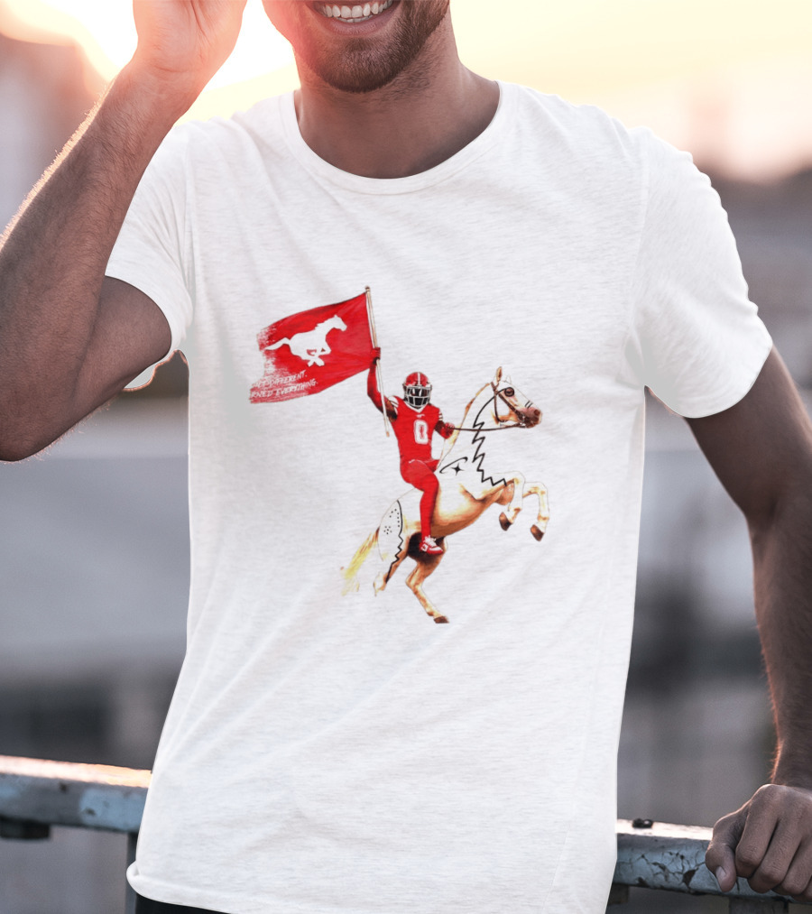 Calgary Stampeders Warhorse Adrian Greene Charity Flag Football T-Shirt