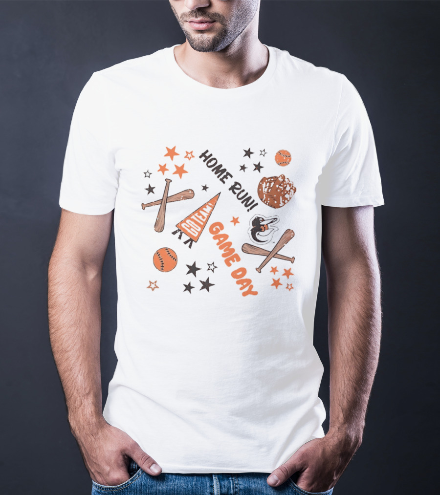 Baltimore Orioles Game Day Home Run MLB Baseball Celebration T-Shirt
