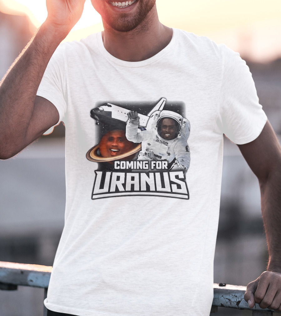 Coming For Uranus Astronaut Spaceship Humor T-Shirt