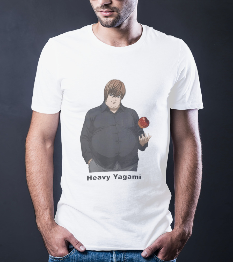 Heavy Yagami Light Death Note Apple T-Shirt