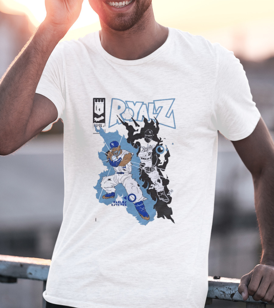 Kansas City Royals Dragon Balls Anime Crossover 2026 Carlos Estevez T-Shirt