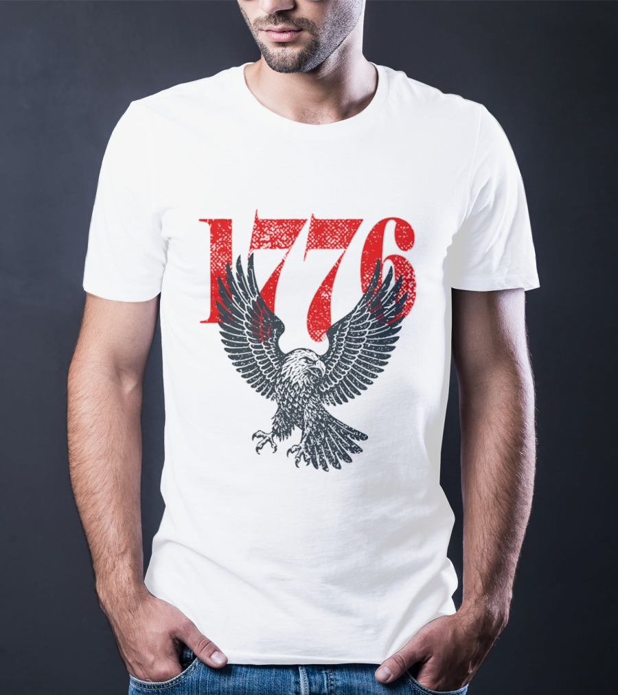 1776 250th Anniversary Bald Eagle USA T-Shirt