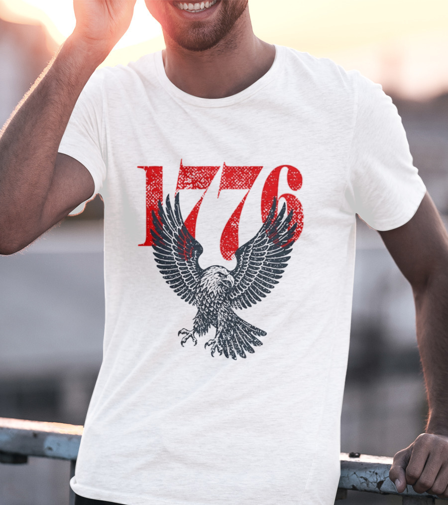 1776 250th Anniversary Bald Eagle USA T-Shirt