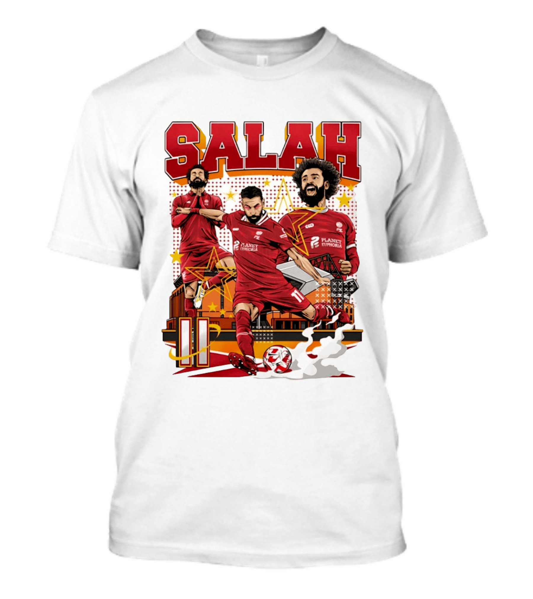Mohamed Salah Liverpool FC Planet Euphoria Premier League T-Shirt