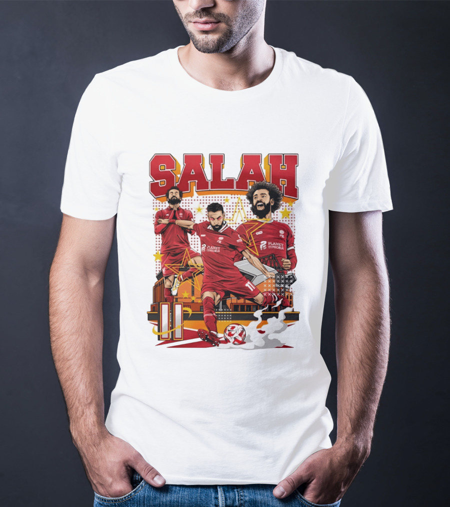 Mohamed Salah Liverpool FC Planet Euphoria Premier League T-Shirt