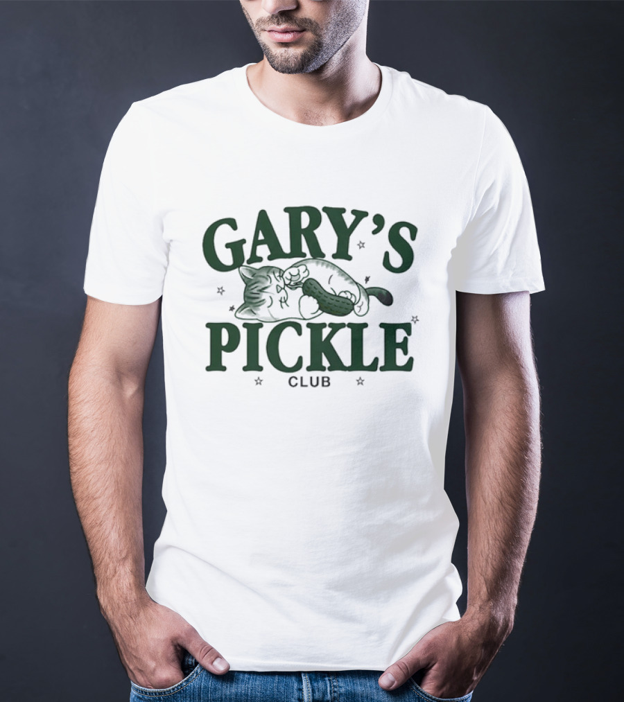 Gary's Pickle Club Cat And Pickle 2025 T-Shirt
