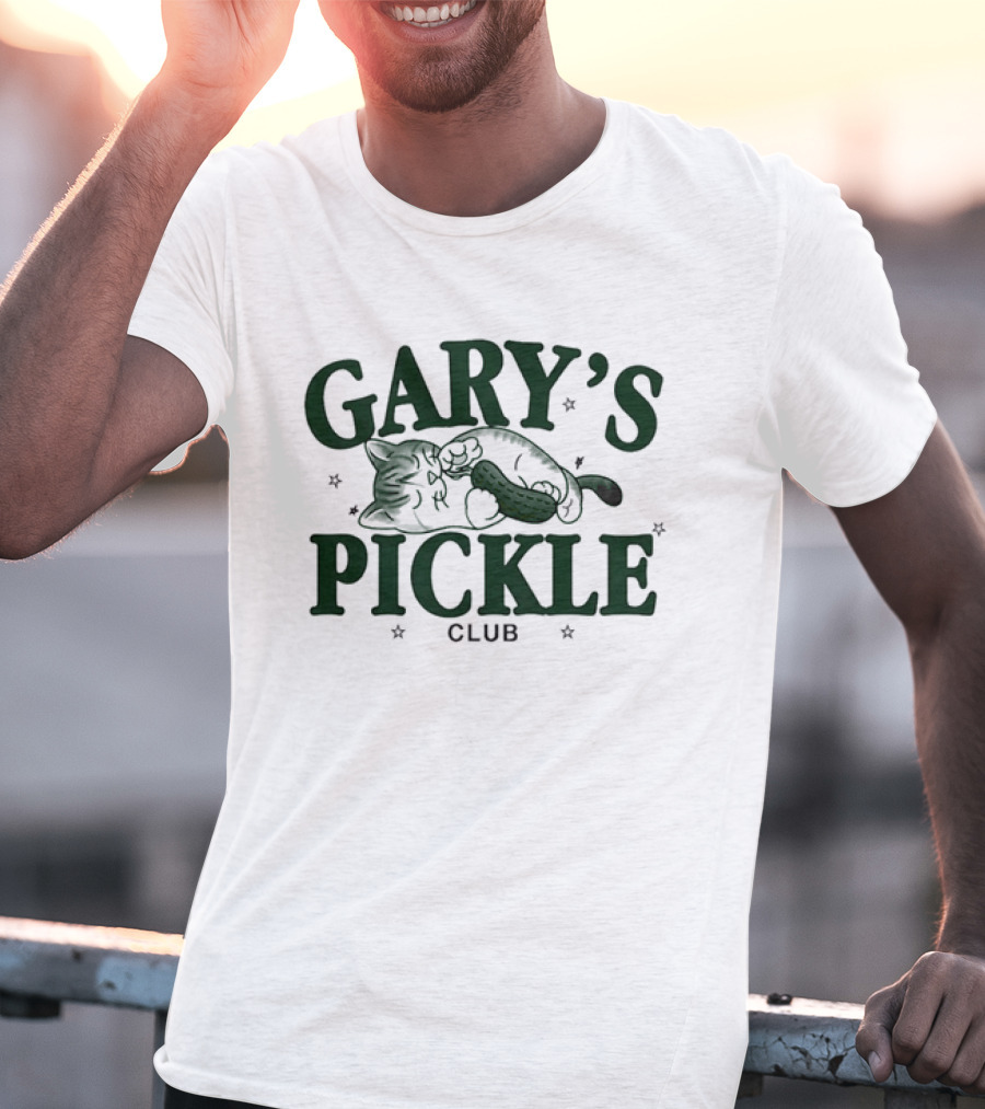Gary's Pickle Club Cat And Pickle 2025 T-Shirt