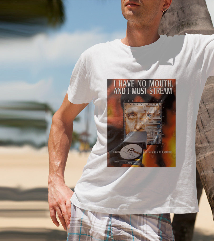 I Have No Mouth And I Must Stream Disc Drive Maze T-Shirt