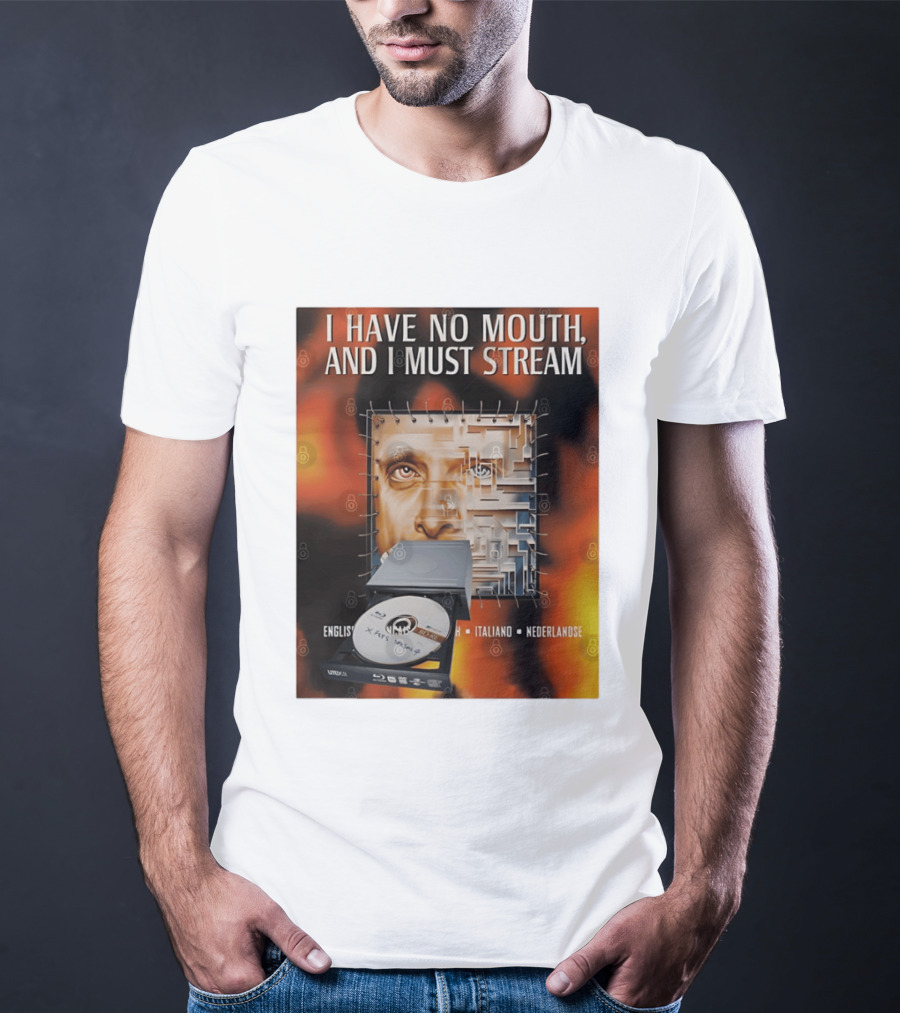 I Have No Mouth And I Must Stream Disc Drive Maze T-Shirt