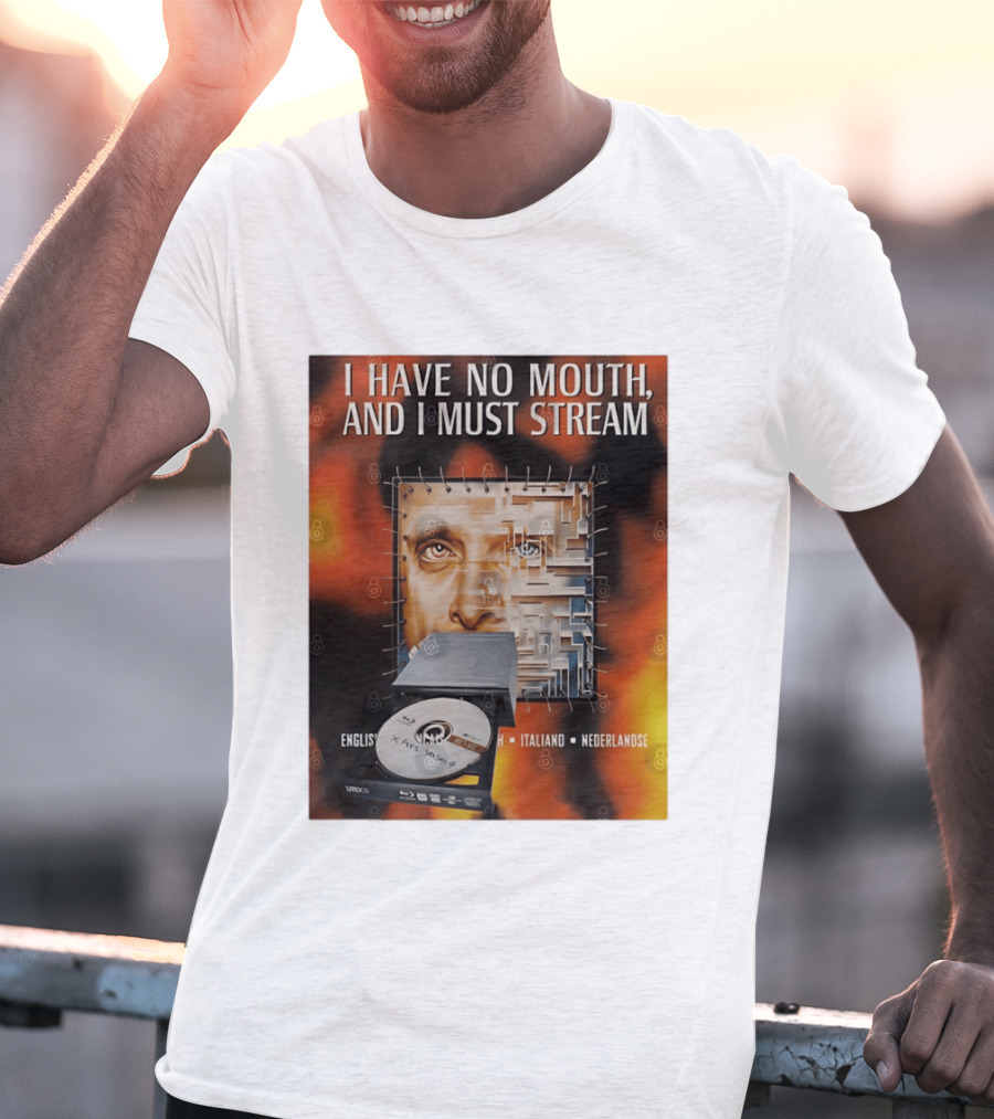 I Have No Mouth And I Must Stream Disc Drive Maze T-Shirt
