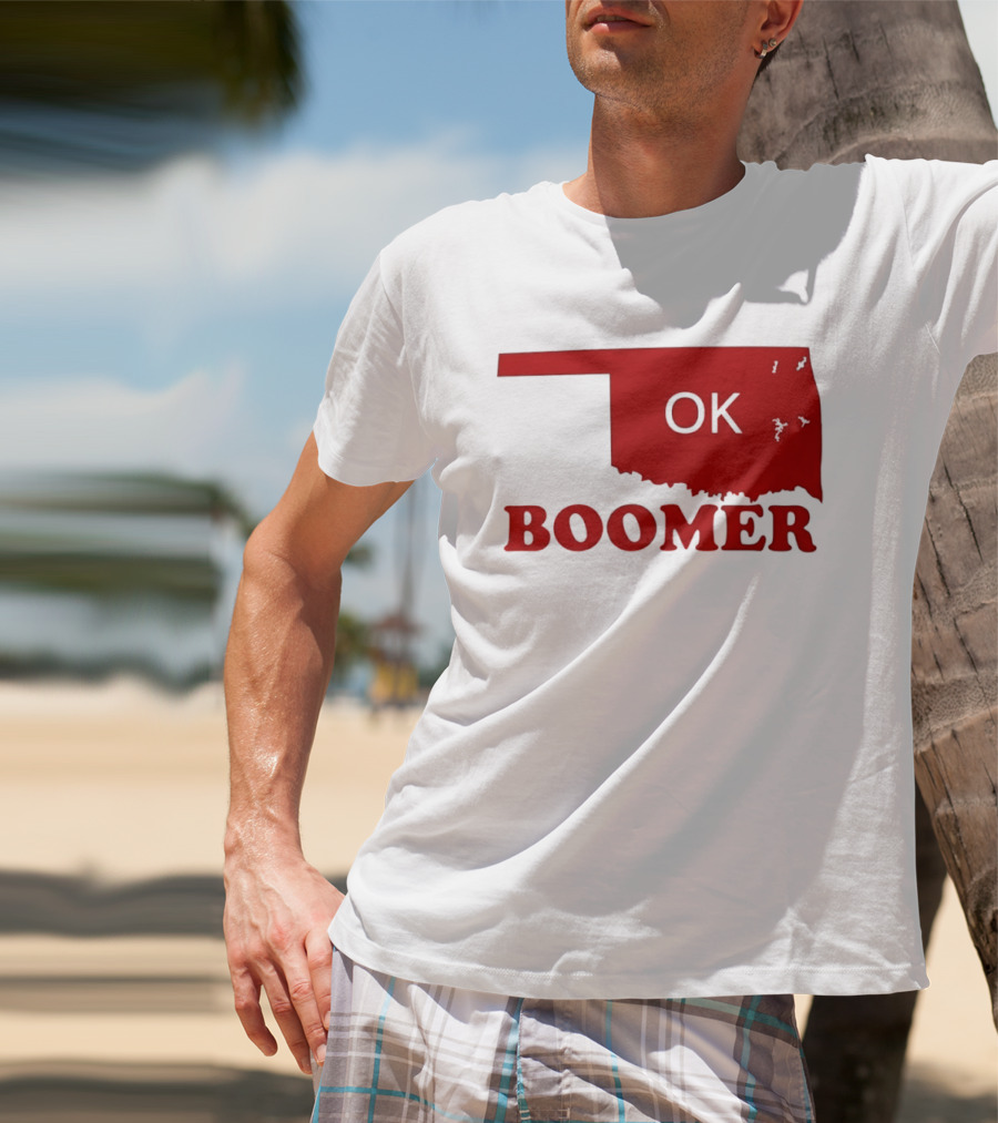 Oklahoma State OK Boomer Map T-Shirt