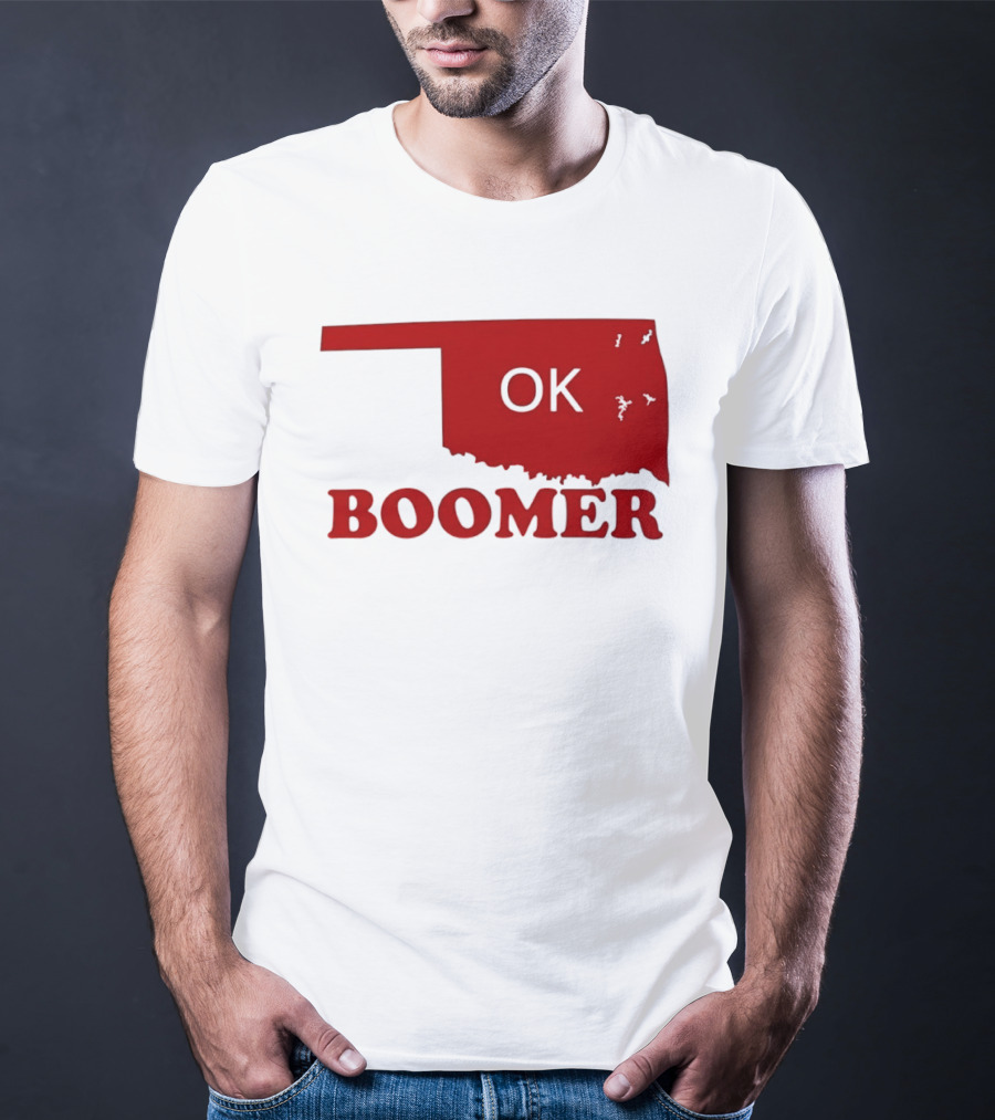 Oklahoma State OK Boomer Map T-Shirt