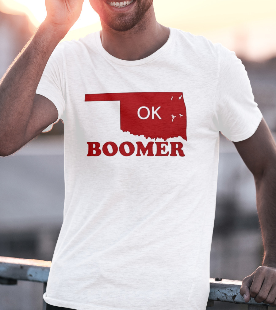 Oklahoma State OK Boomer Map T-Shirt