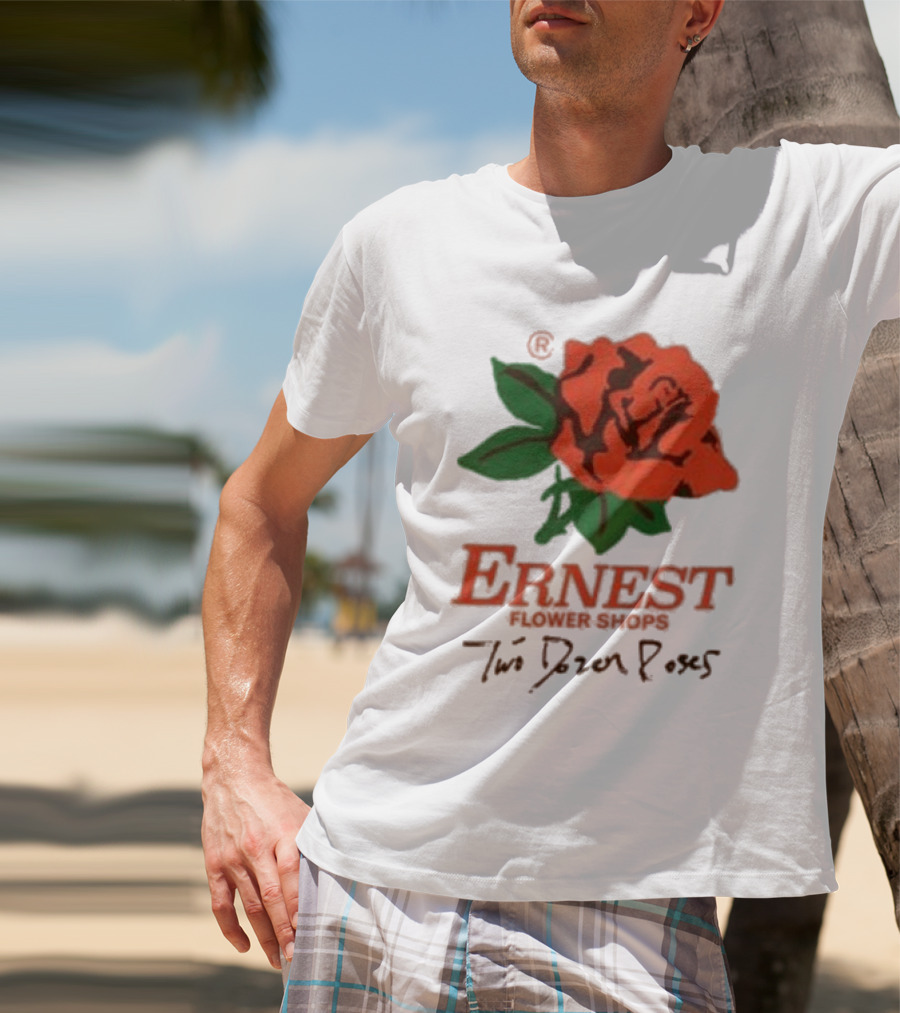Ernest Flower Shops Two Dozen Roses Rose T-Shirt