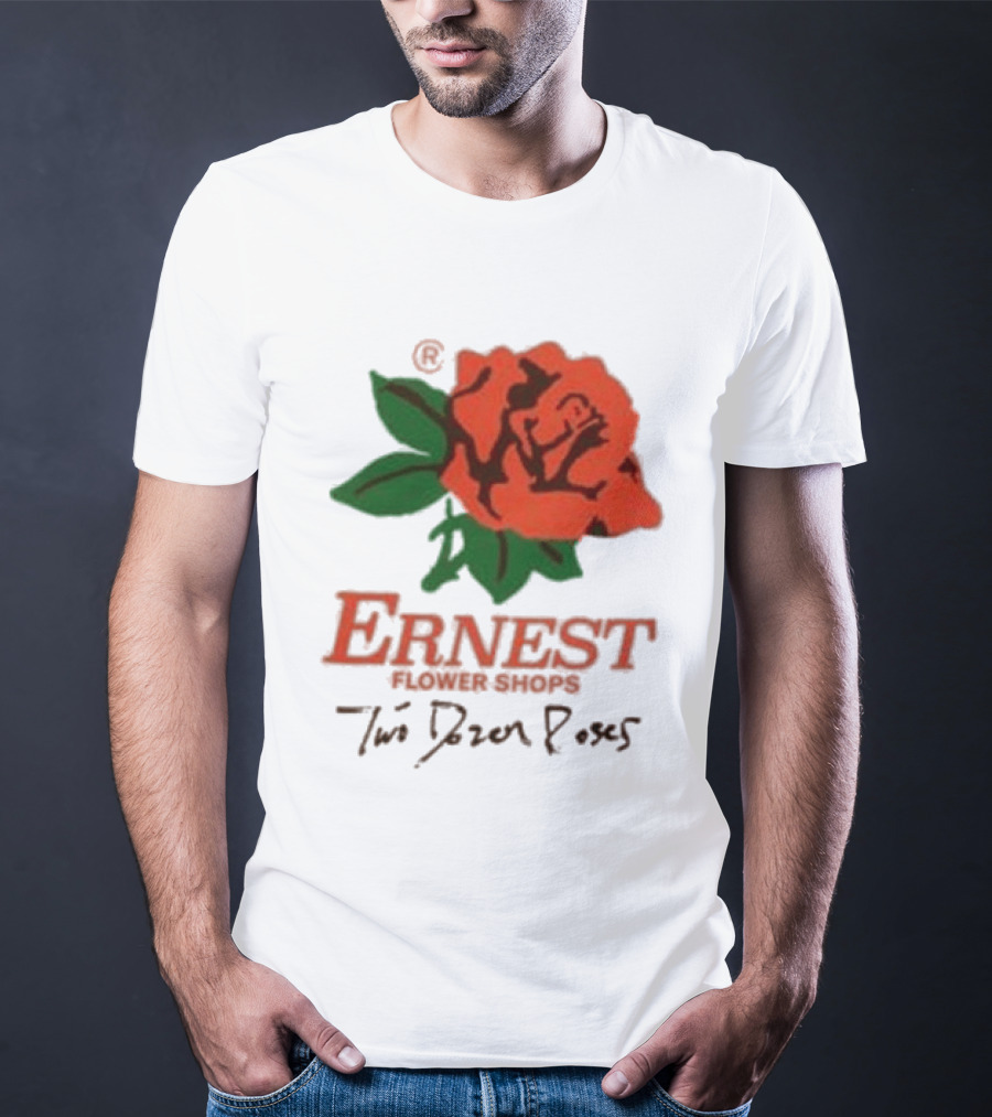 Ernest Flower Shops Two Dozen Roses Rose T-Shirt