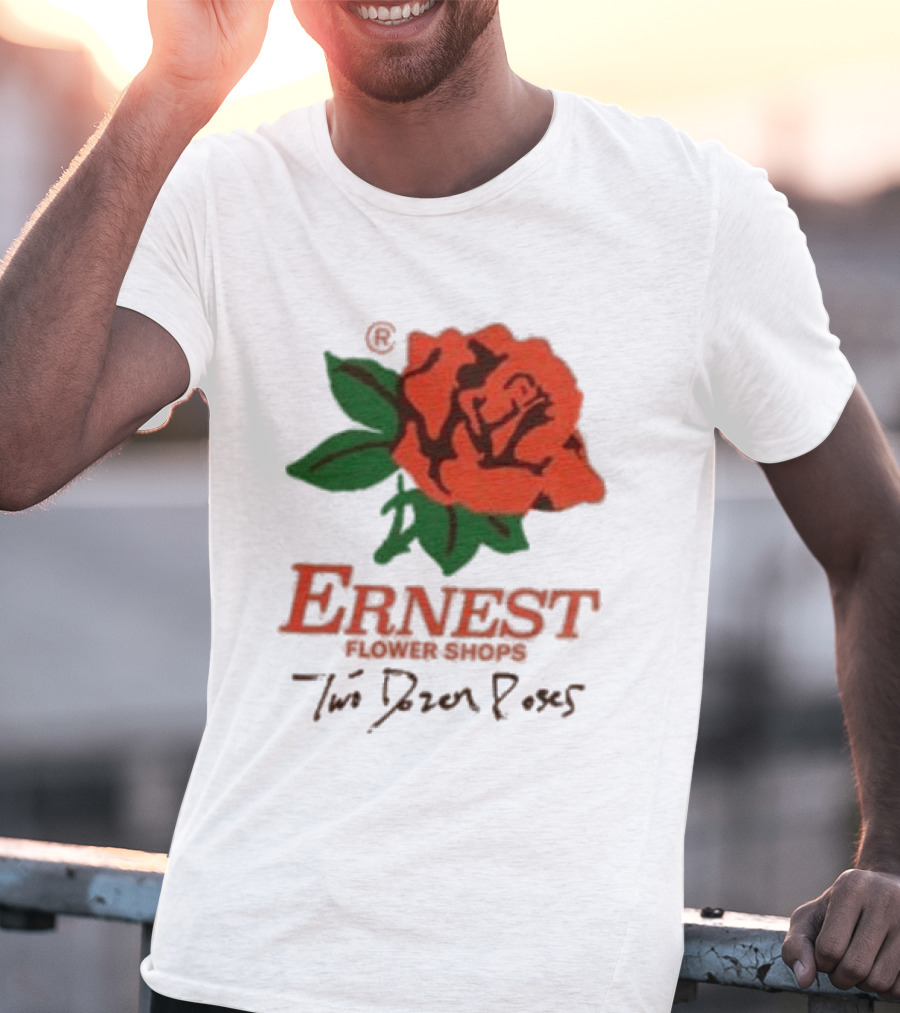 Ernest Flower Shops Two Dozen Roses Rose T-Shirt