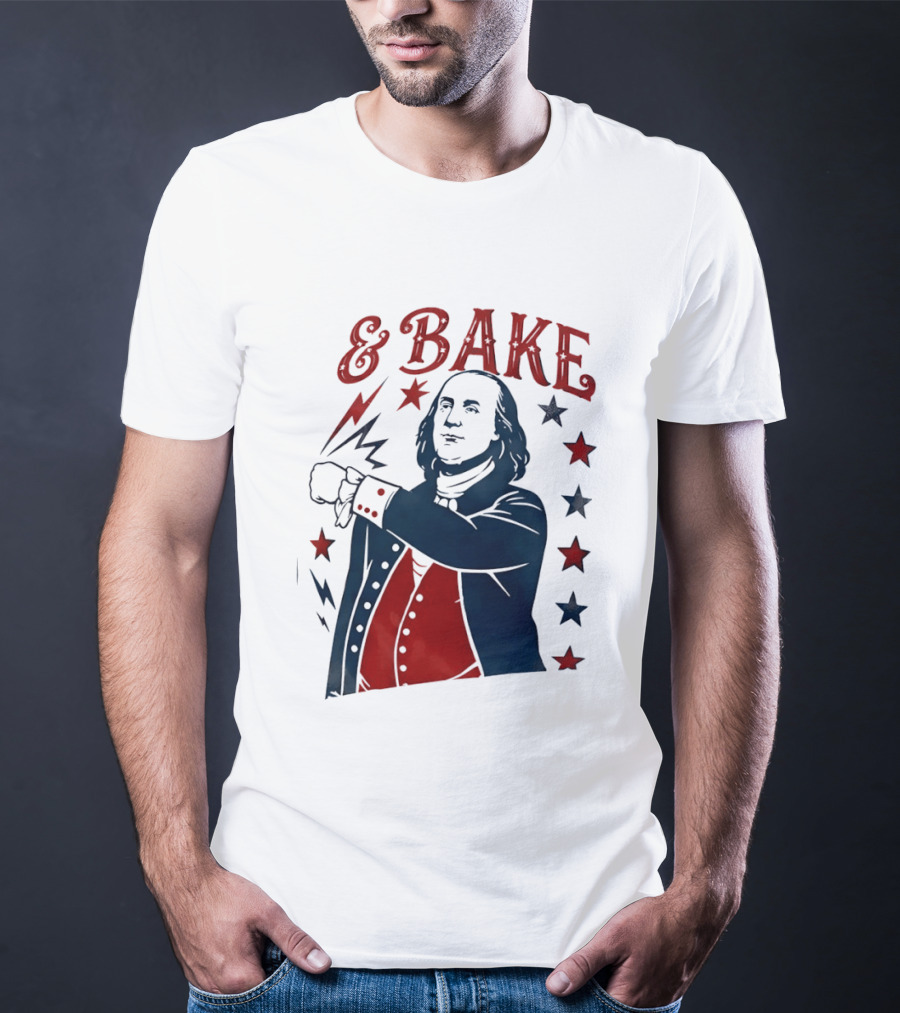 George Washington 4th Of July Bake American 250th Celebration T-Shirt