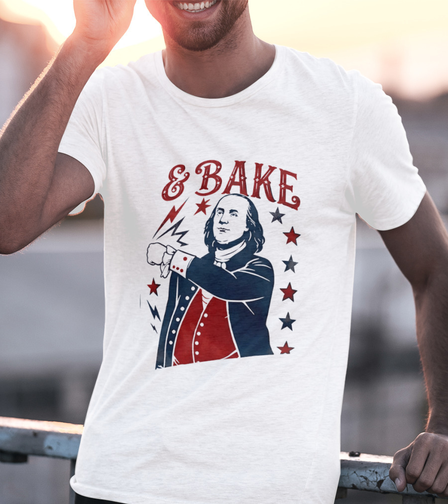 George Washington 4th Of July Bake American 250th Celebration T-Shirt