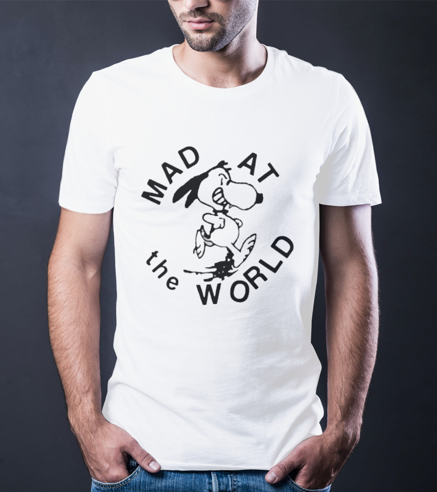 Snoopy Mad At The World Peanuts T-Shirt