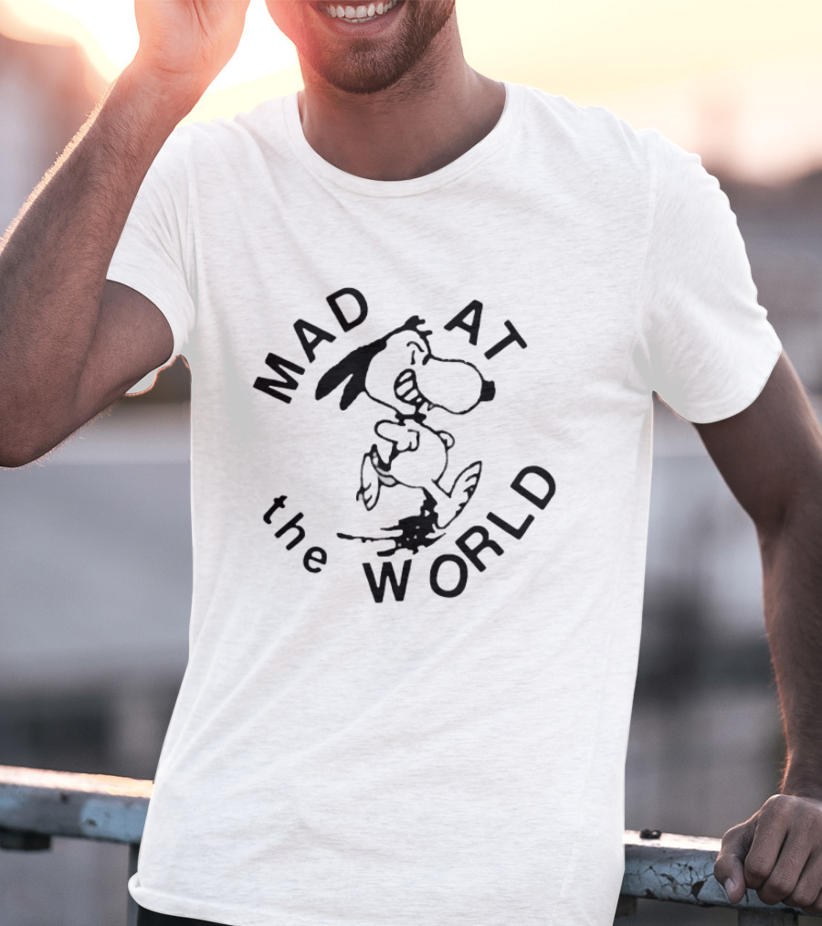 Snoopy Mad At The World Peanuts T-Shirt