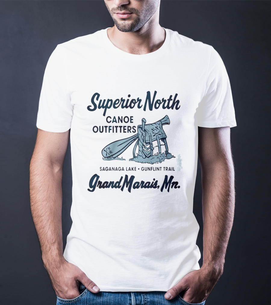 Superior North Canoe Outfitters Saganaa Lake Gunflint Trail Grand Marais Mn T-Shirt