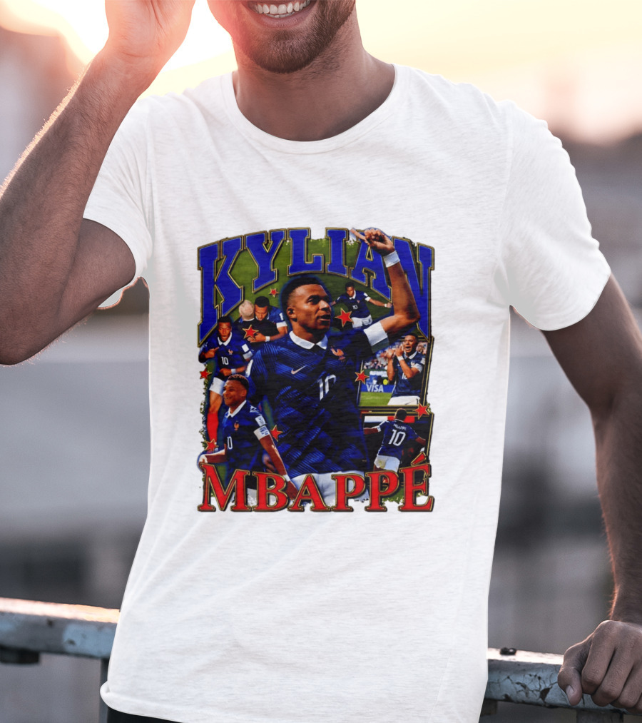 Kylian Mbappe France National Team Star Player Highlights Number 10 T-Shirt